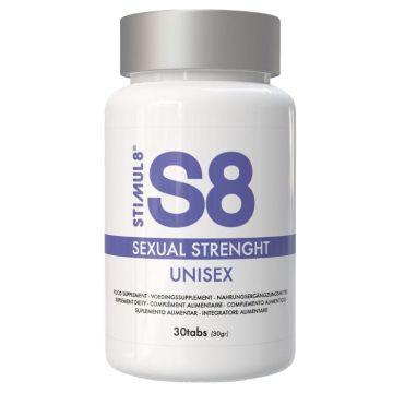 Kapsule S8 Sexual Strength Unisex 30/1 za povečanje spolne moči in vzdržljivosti.